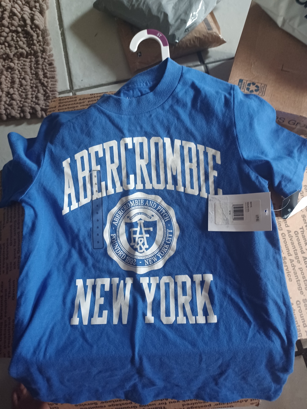 abercrombie kids Blue Graphic 'Abercrombie New York' Tee